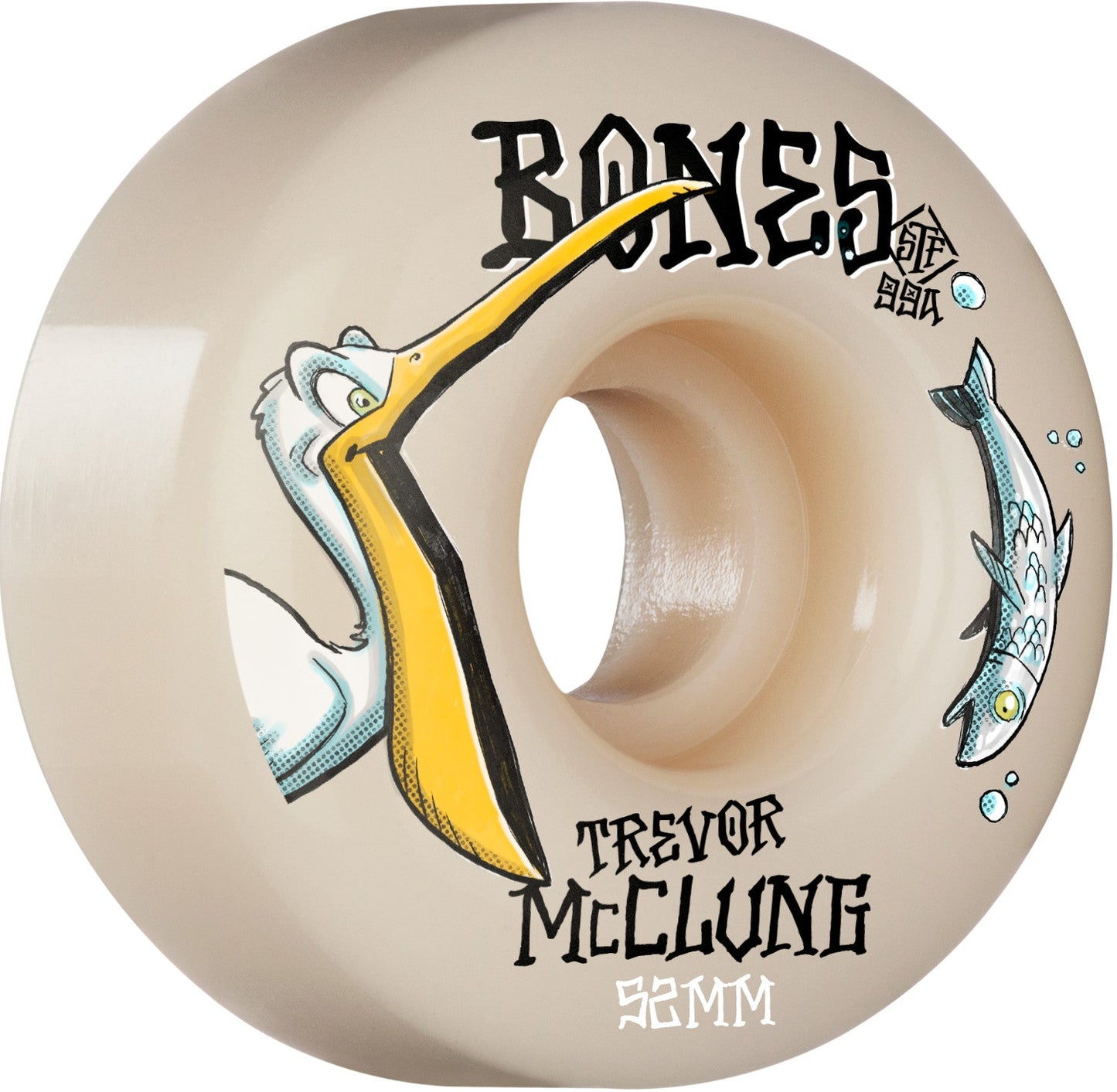 BONES WHEELS PRO STF Skateboard Wheels Trevor McClung Pelican V1 Standard 99A 4pk