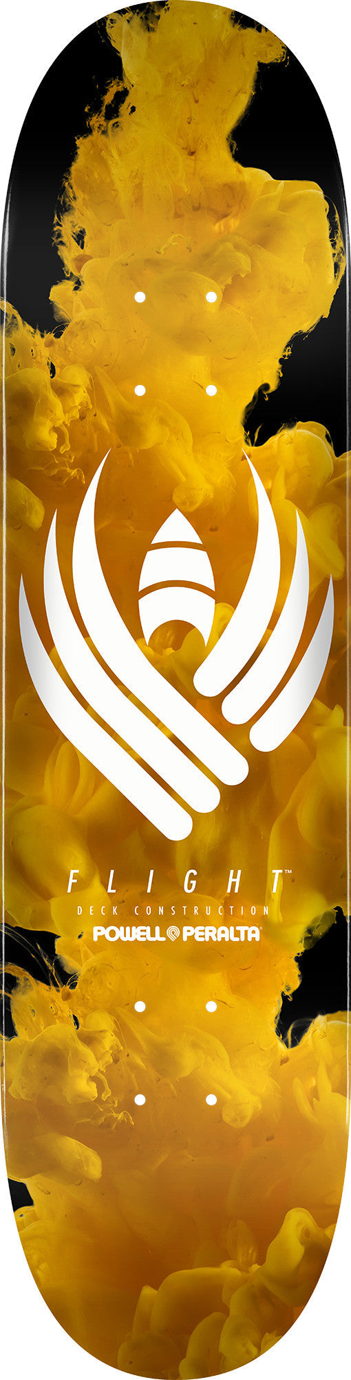 Powell Peralta Color Burst Yellow Flight Skateboard Deck 8.75 x 32.95