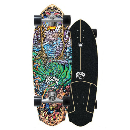 32.5" ...Lost Drew Brophy Rocket Redux SURF SKATE COMPLETE C7