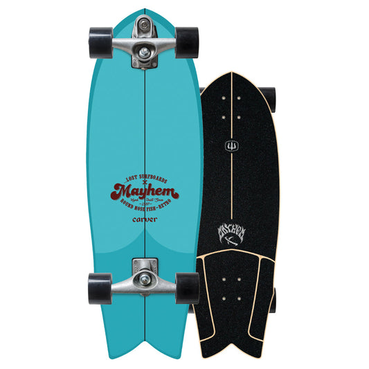 LOST X CARVER 29" RNF RETRO SURFSKATE COMPLETE C7