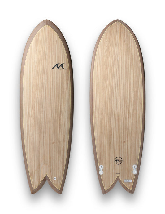 Retro Fish Twin - Wood / Flax EPS