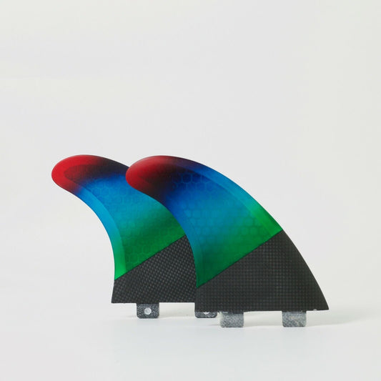 FCS1 Honeycomb Carbon Fiber Twin Fins 5.25" x 4.5"