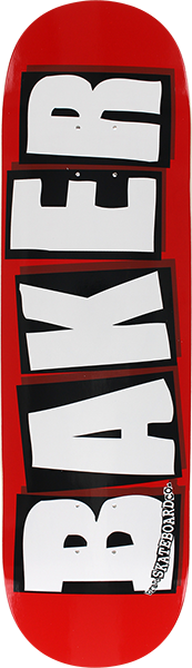 BAKER BRAND SKATE DECK RED/WHITE
