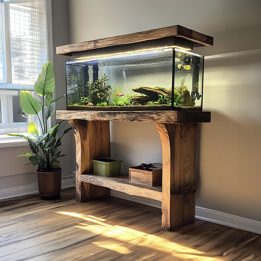 Oceanpearl Customized Solid Wood Fish Shelf – Office & Housewarming Gift