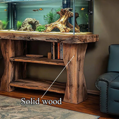Oceanpearl Custom Wooden Aquarium Shelf – Home Decor & Gift