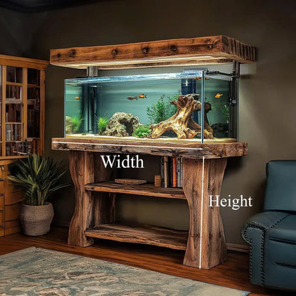 Oceanpearl Custom Wooden Aquarium Shelf – Home Decor & Gift